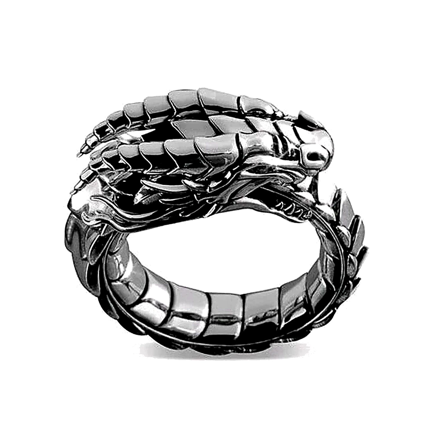 Jormungandr Ring – Viking World Serpent Ring, Norse Mythology Jewelry, Nordic Heritage Gift, VKR0001