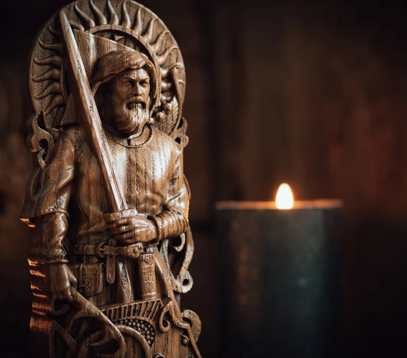 Freyr Statue – Symbol of Prosperity and Growth, Handcrafted Nordic Decor & Heritage Gift, VK0026