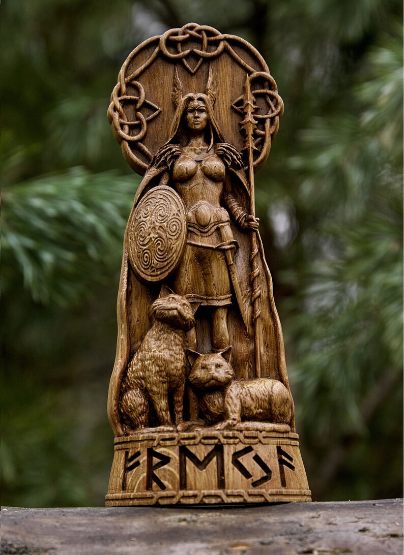 Freyja (Freya) Statue – Norse Goddess of Love & Beauty, Viking Gift and Nordic Home Decor, VK0041
