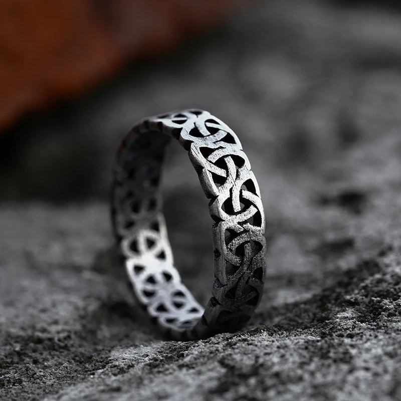 Nordic Ring – Viking Inspired Band, Timeless Norse Heritage Jewelry Gift, VKR0002