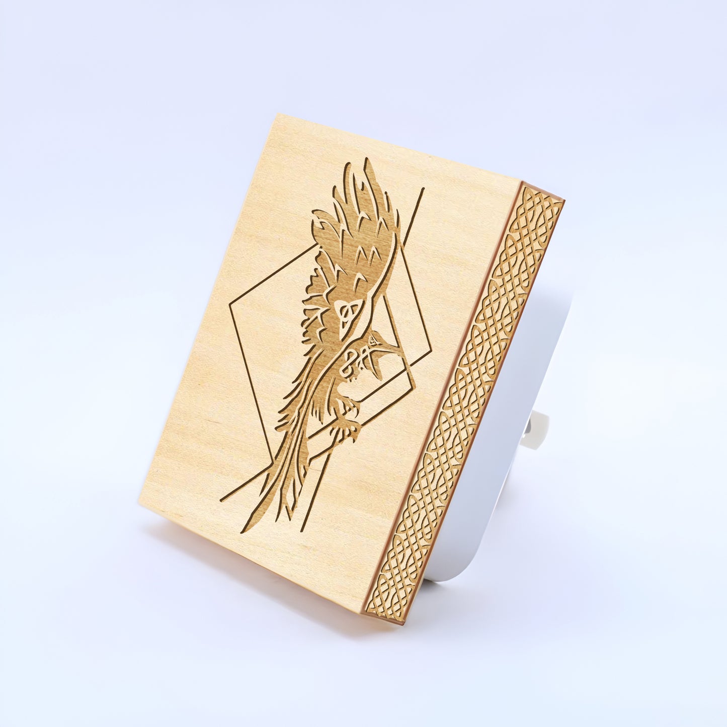 Viking Raven Engraved Wooden LED Night Light - NLVK0004
