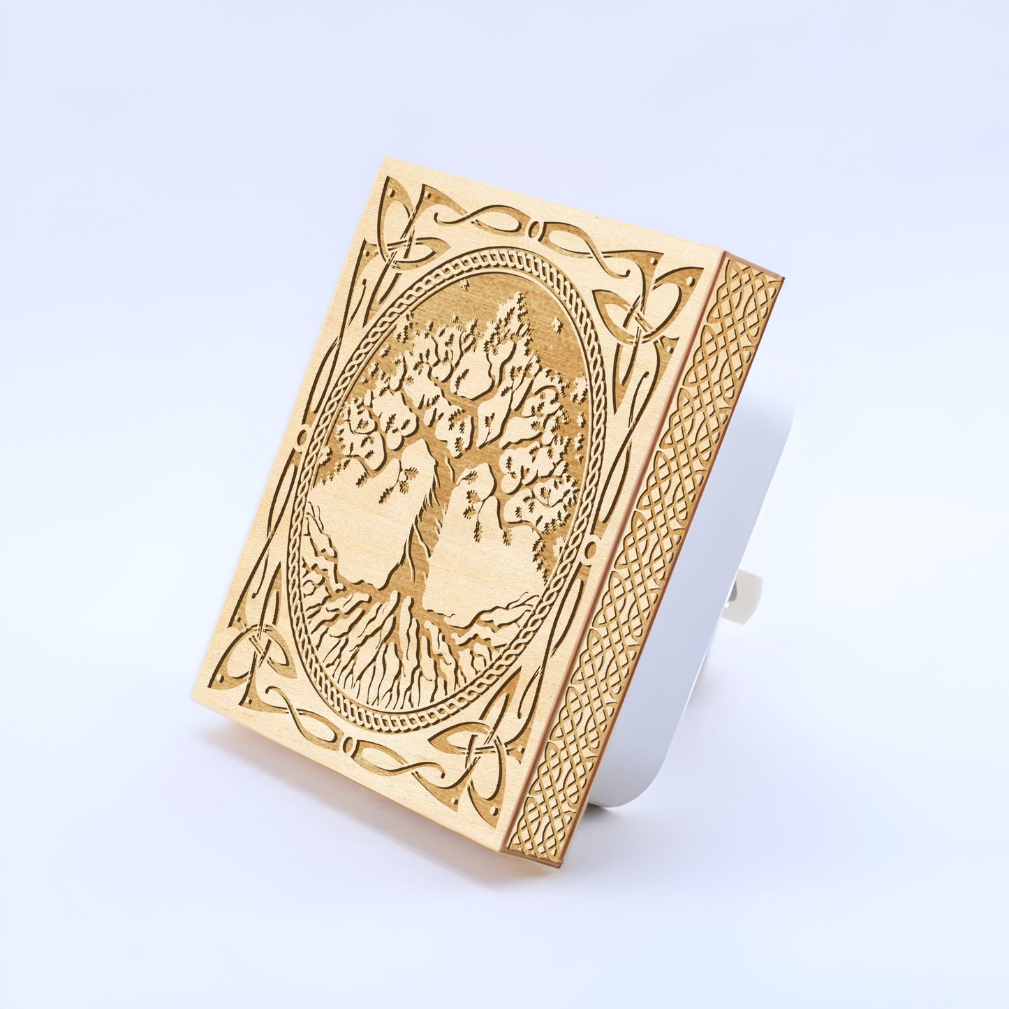 Yggdrasil Engraved Wooden LED Night Light - NLVK0012