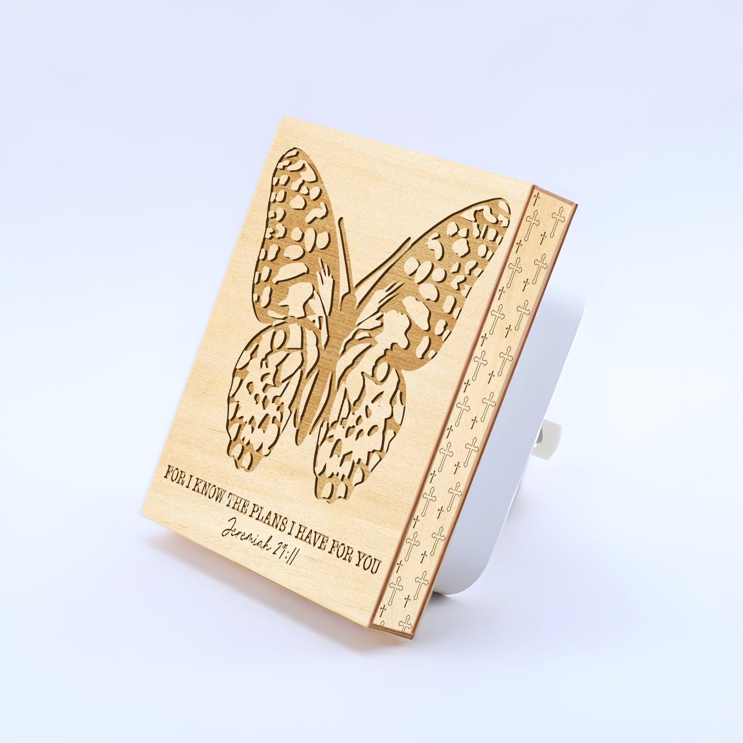 For I Know the Plans I Have for You, Engraved Wooden LED Night Light - NLG0005