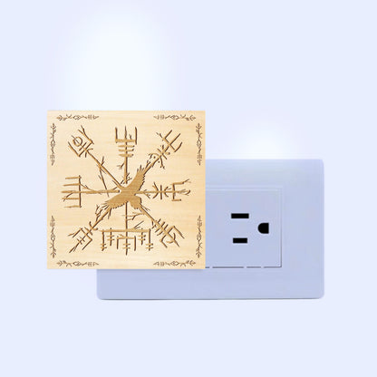 Raven of the North Engraved Wooden LED Night Light - NLVK0009