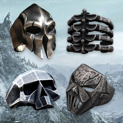Skull & Bone Rings – Norse Inspired Statement Jewelry