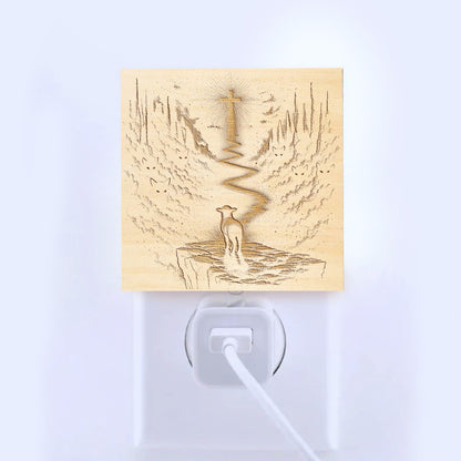 The Way, The Truth and The Life - Artisan Engraved Wooden LED Night Light NLG0021