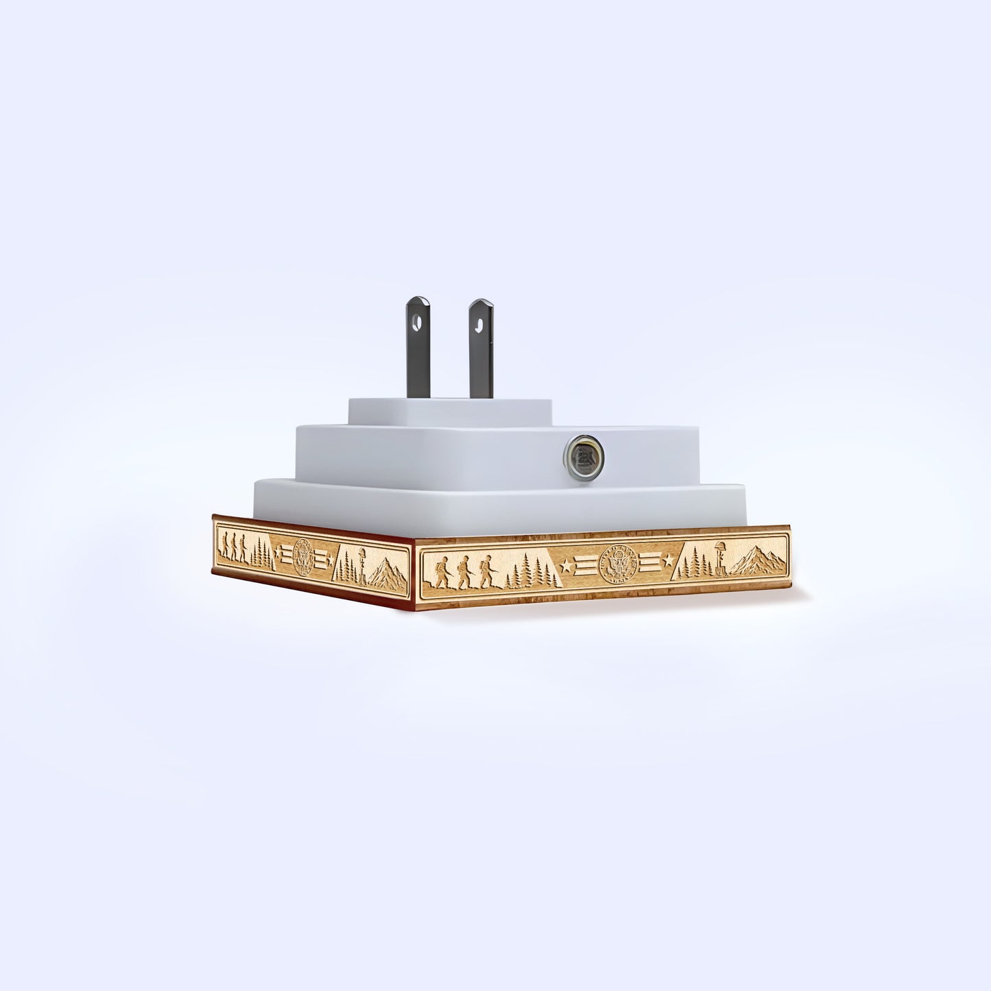 Army Veteran | Freedom Isn't Free | Artistic Engraved Wooden LED Night Light, NLV0032