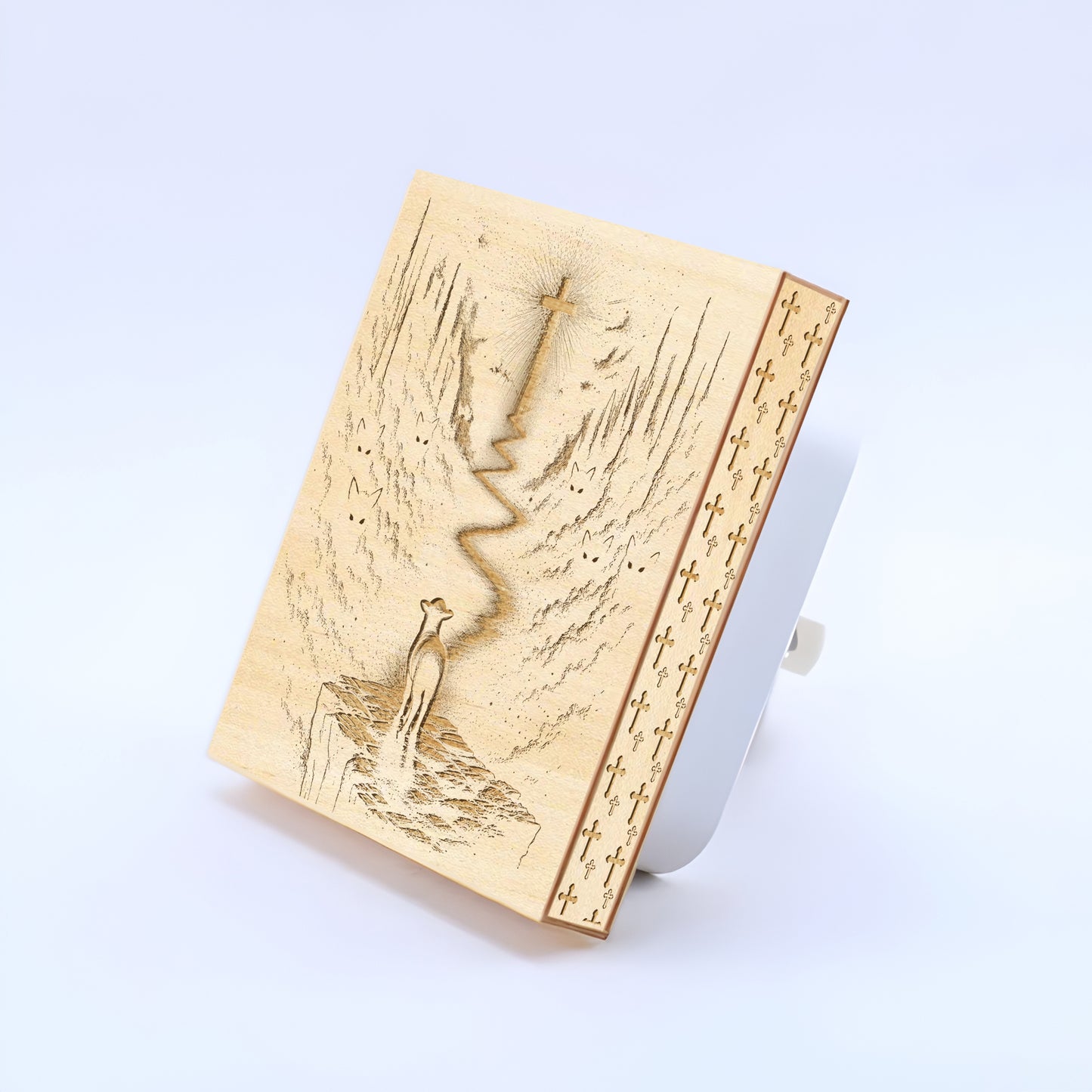 The Way, The Truth and The Life - Artisan Engraved Wooden LED Night Light NLG0021