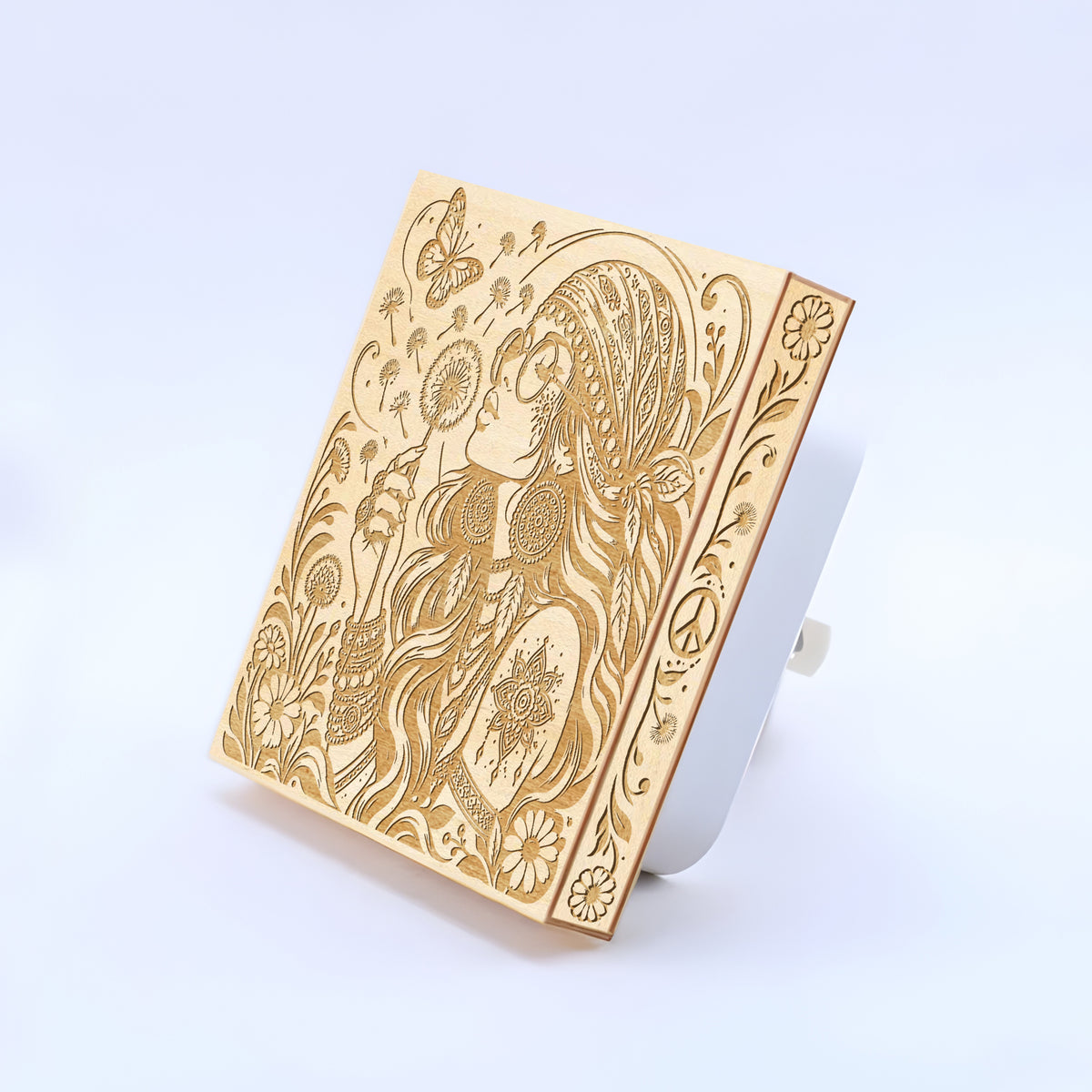 Free Spirit, Artistic Engraved Wooden LED Night Light, PH0028