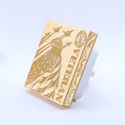 Air Force Veteran | Artistic Engraved Wooden LED Night Light, NLV0031
