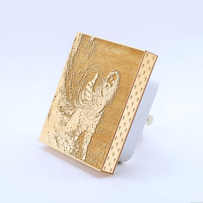 Jesus Saves Engraved Wooden LED Night Light - NLG0014