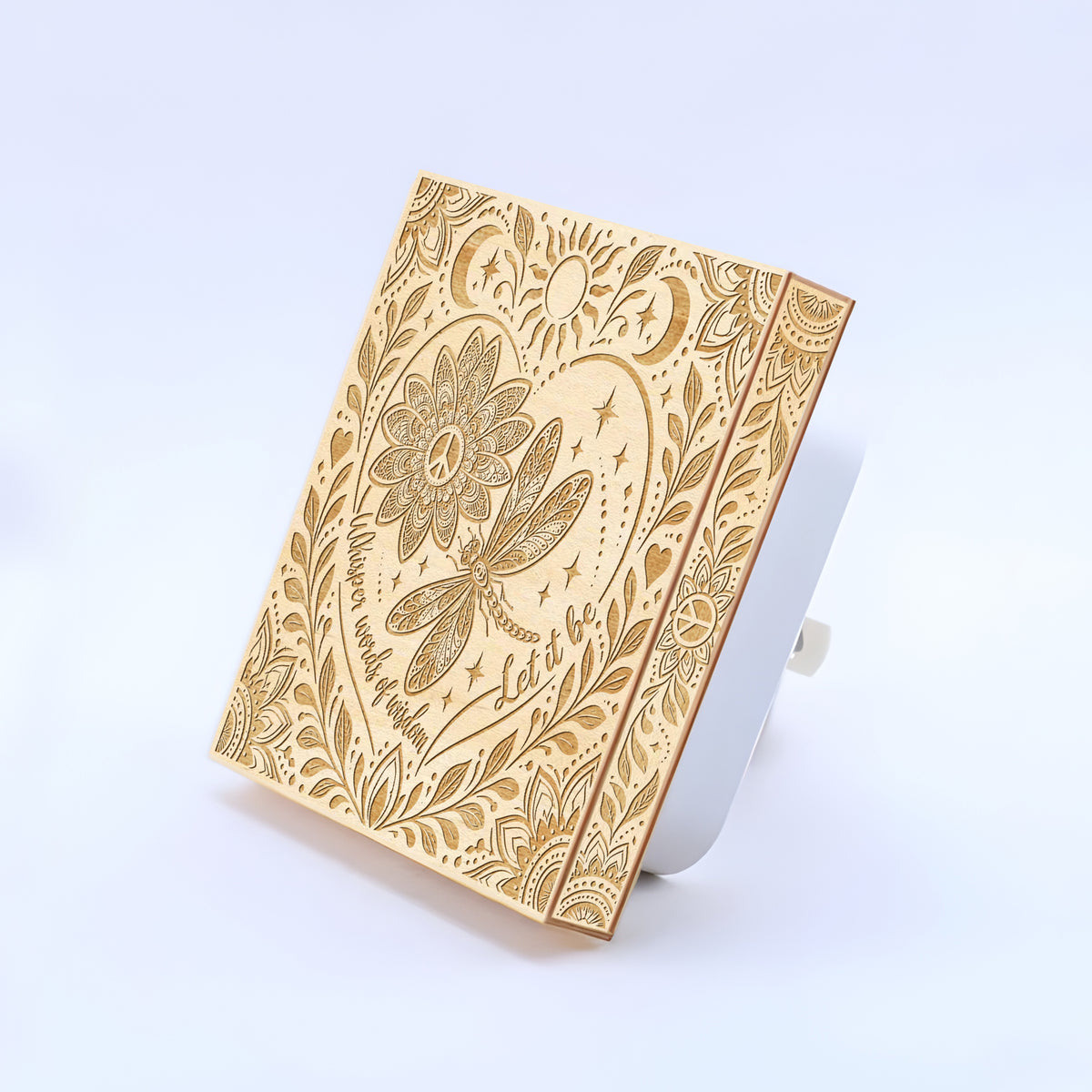 Whisper Words of Wisdom, Let It Be - Artistic Engraved Wooden LED Night Light, PH0016