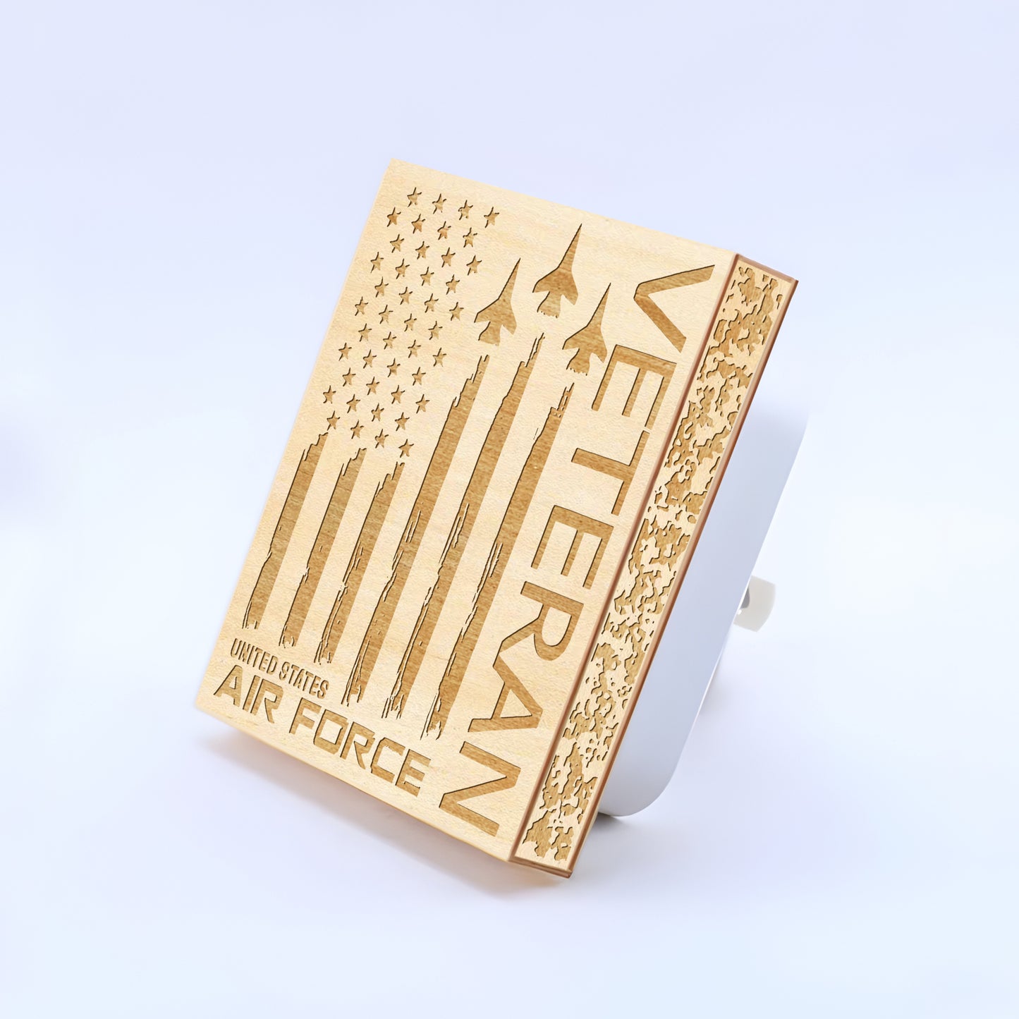 Air Force Veteran Special Edition | Artistic Engraved Wooden LED Night Light, NLV0011