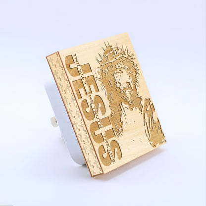 The Way, The Truth, The Life Artisan Engraved Wooden LED Night Light - NLG0006