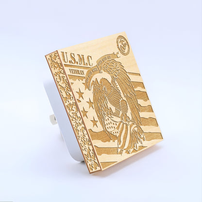 Marine Veteran | All Gave Some - Some Gave All | Artistic Engraved Wooden LED Night Light, NLV0026D