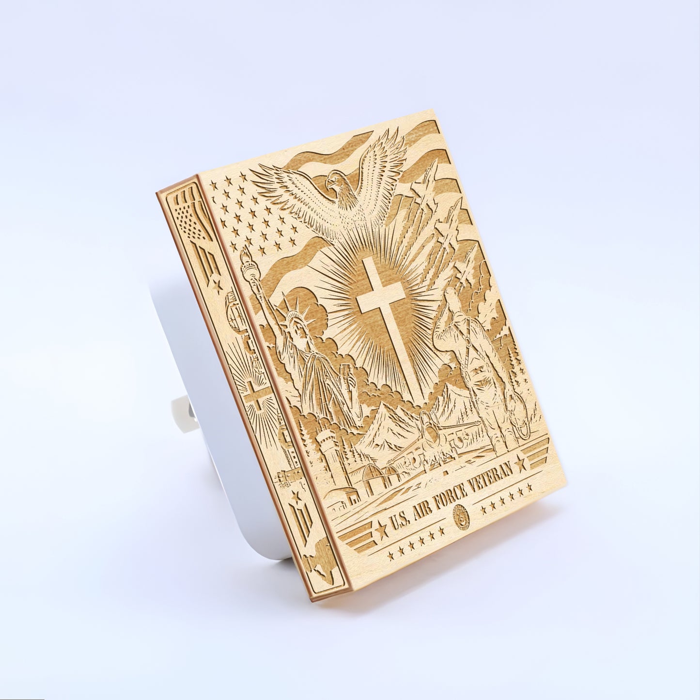 Air Force Veteran | Special Edition | Artistic Engraved Wooden LED Night Light, NLV0035