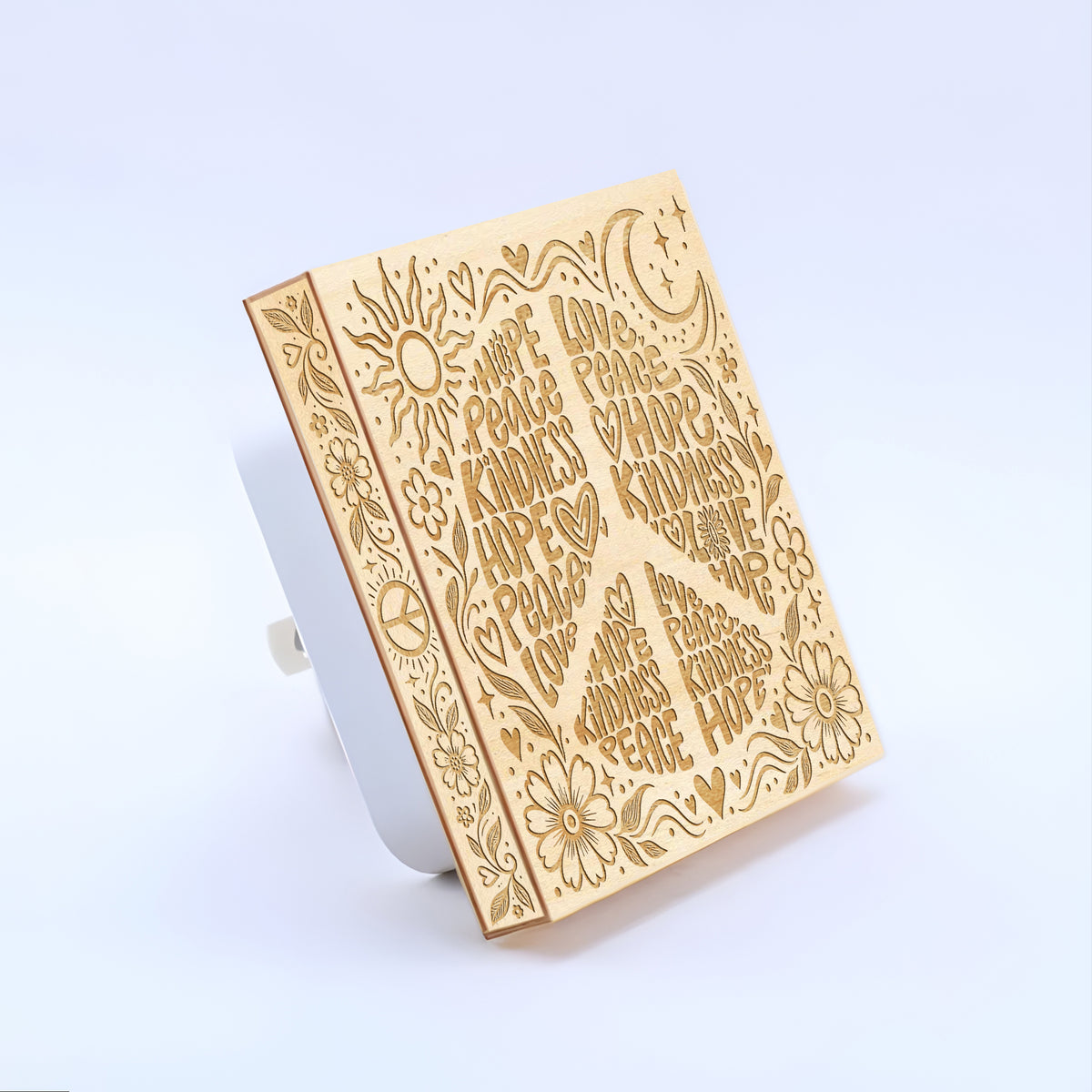 HOPE • PEACE • LOVE • KINDNESS – Hippie Wooden Night Light, PH0020