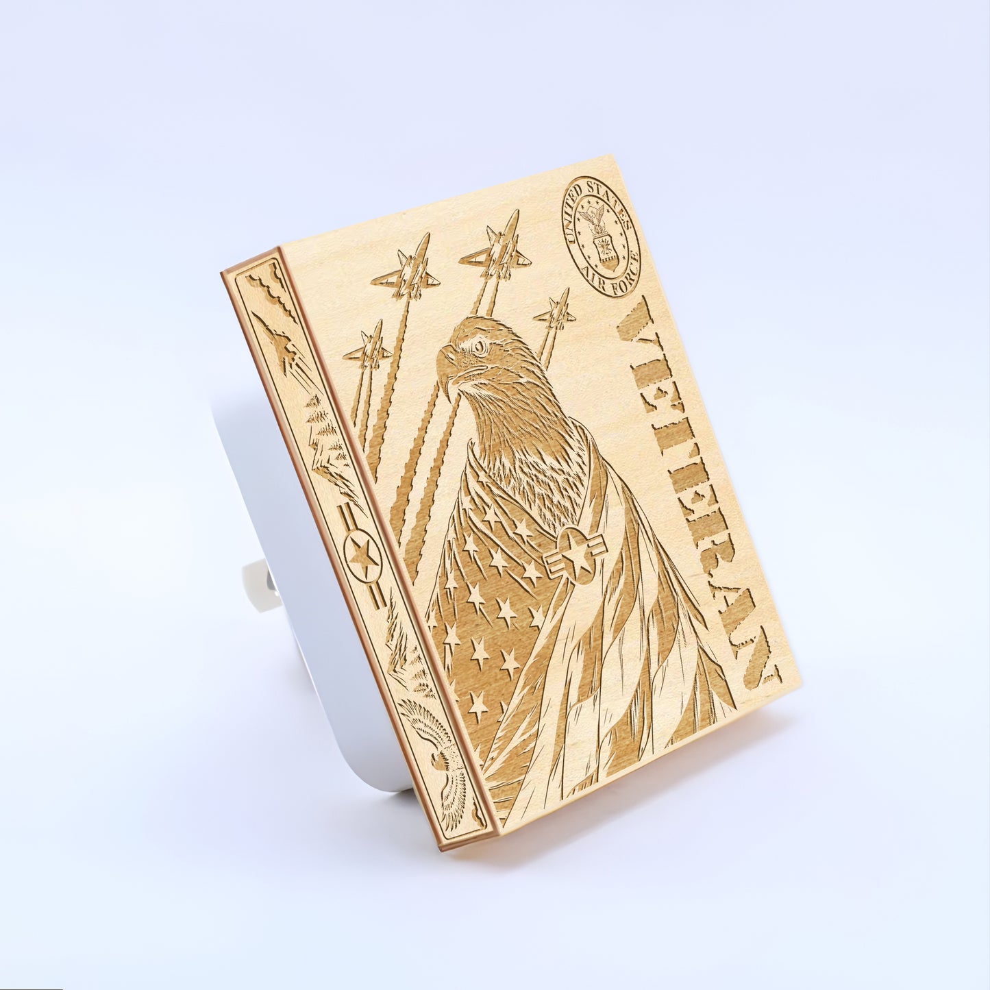 Air Force Veteran | Artistic Engraved Wooden LED Night Light, NLV0031