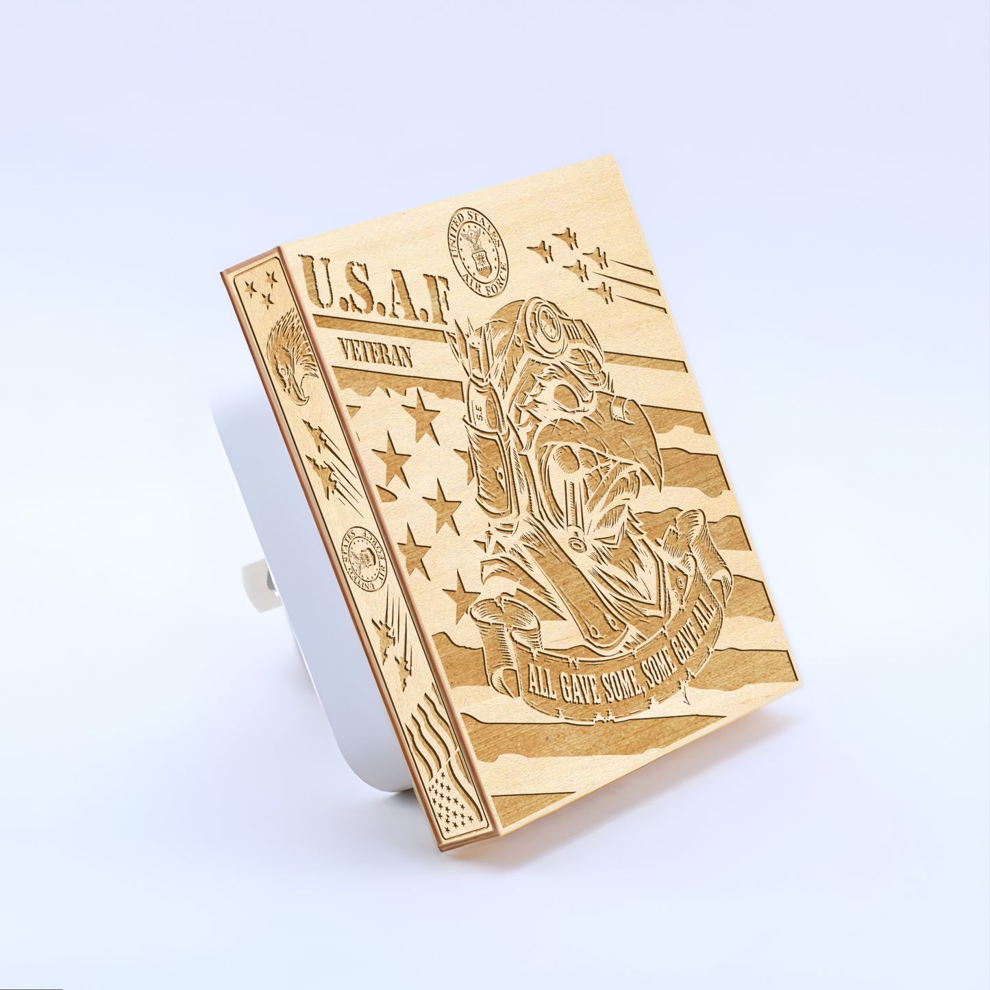 Air Force Veteran | All Gave Some - Some Gave All | Artistic Engraved Wooden LED Night Light, NLV0027