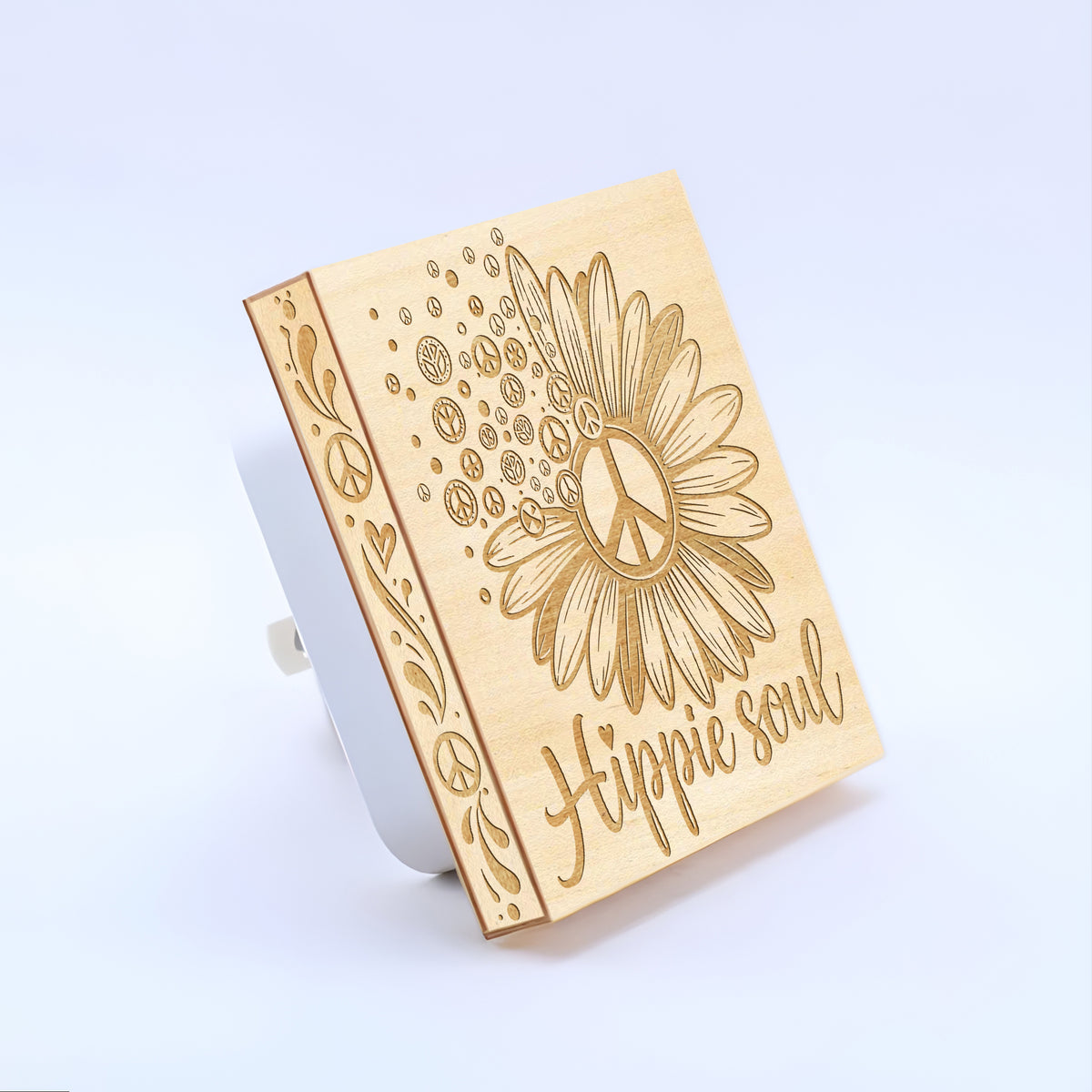 Hippie Soul, Artistic Engraved Wooden LED Night Light, PH0025