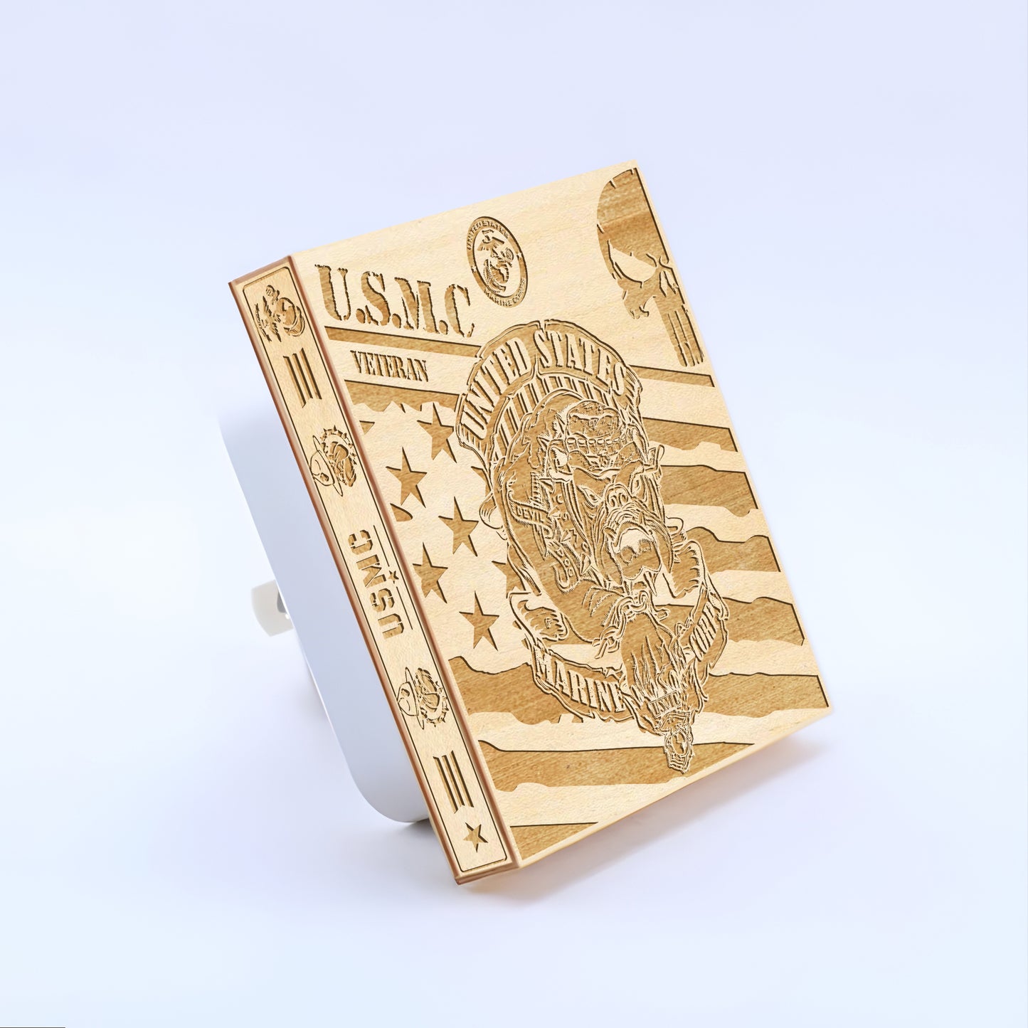 Marine Veteran | Special Edition | Artistic Engraved Wooden LED Night Light, NLV0029