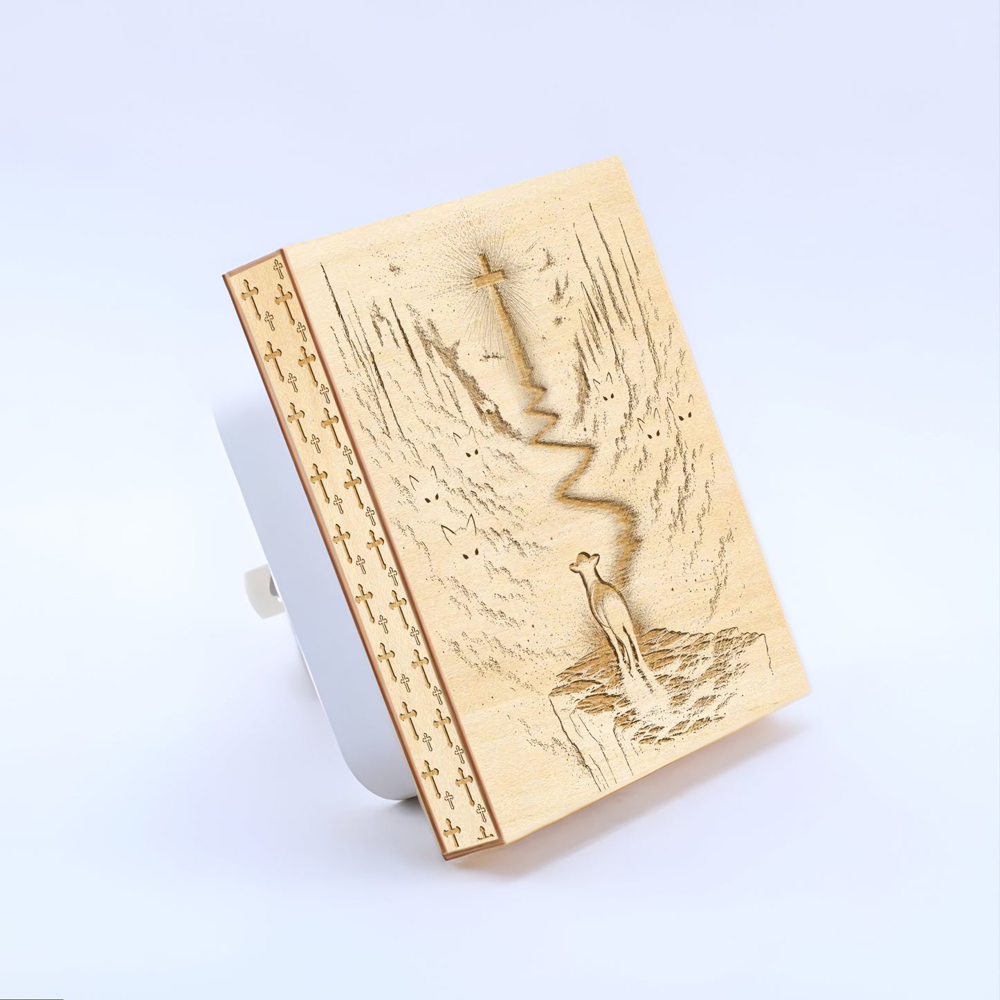 The Way, The Truth and The Life - Artisan Engraved Wooden LED Night Light NLG0021