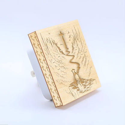 The Way, The Truth and The Life - Artisan Engraved Wooden LED Night Light NLG0021