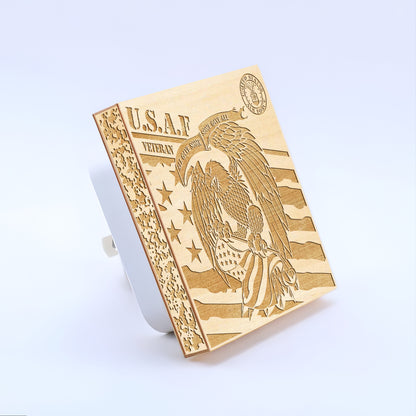 Air Force Veteran | All Gave Some - Some Gave All | Artistic Engraved Wooden LED Night Light, NLV0026C