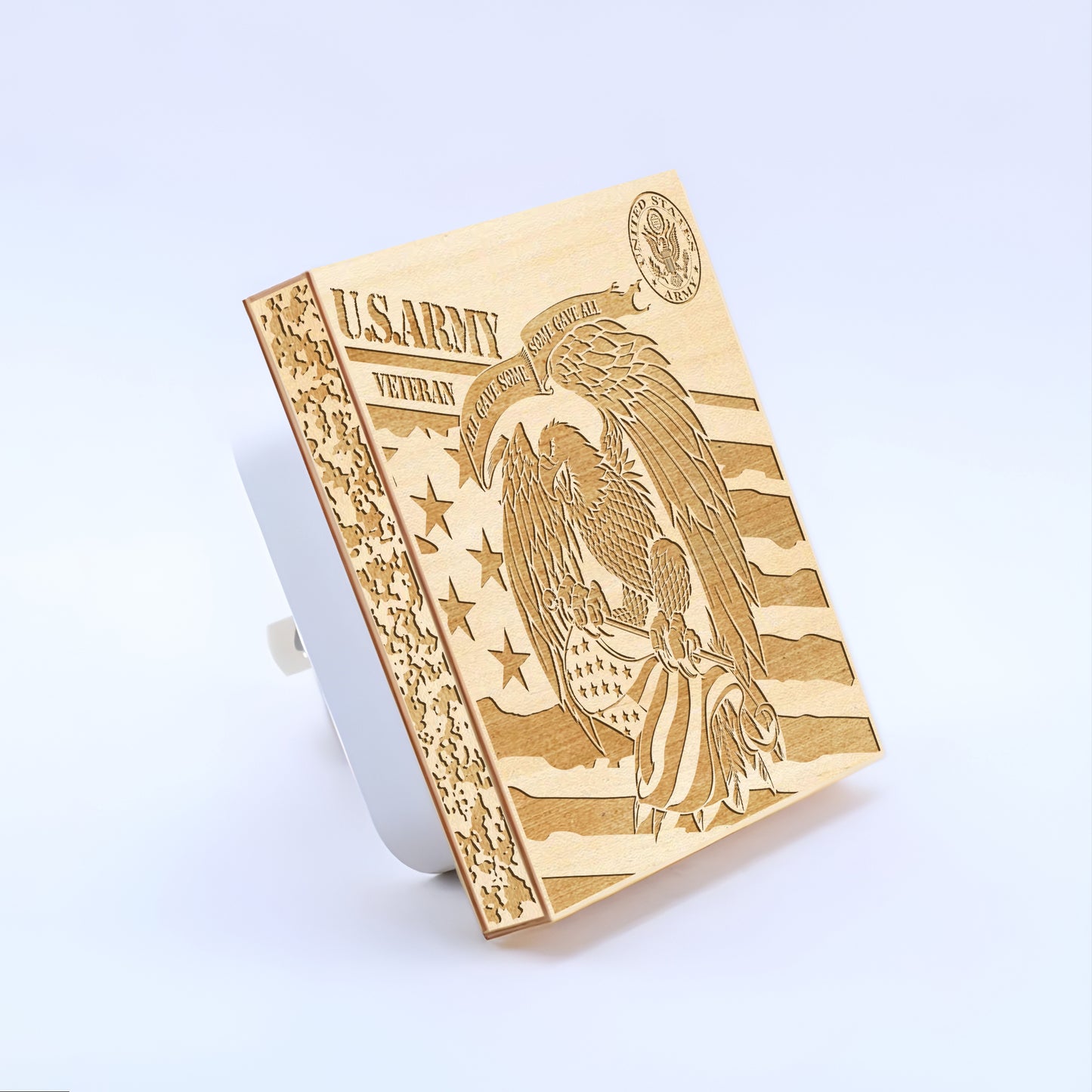 Army Veteran | All Gave Some - Some Gave All | Artistic Engraved Wooden LED Night Light, NLV0026A