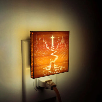 The Way, The Truth and The Life - Artisan Engraved Wooden LED Night Light NLG0021