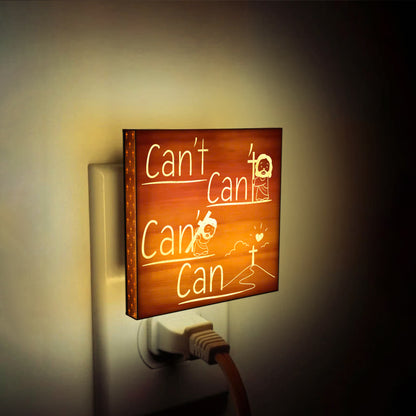 Faith Makes All Things Possible Artisan Engraved Wooden LED Night Light - NLG0016