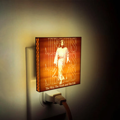 The Way, The Truth, The Life Artisan Engraved Wooden LED Night Light - NLG0011