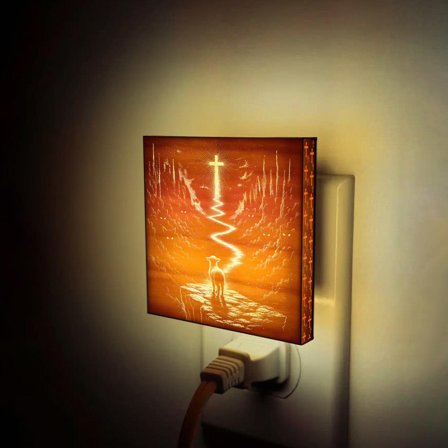 The Way, The Truth and The Life - Artisan Engraved Wooden LED Night Light NLG0021