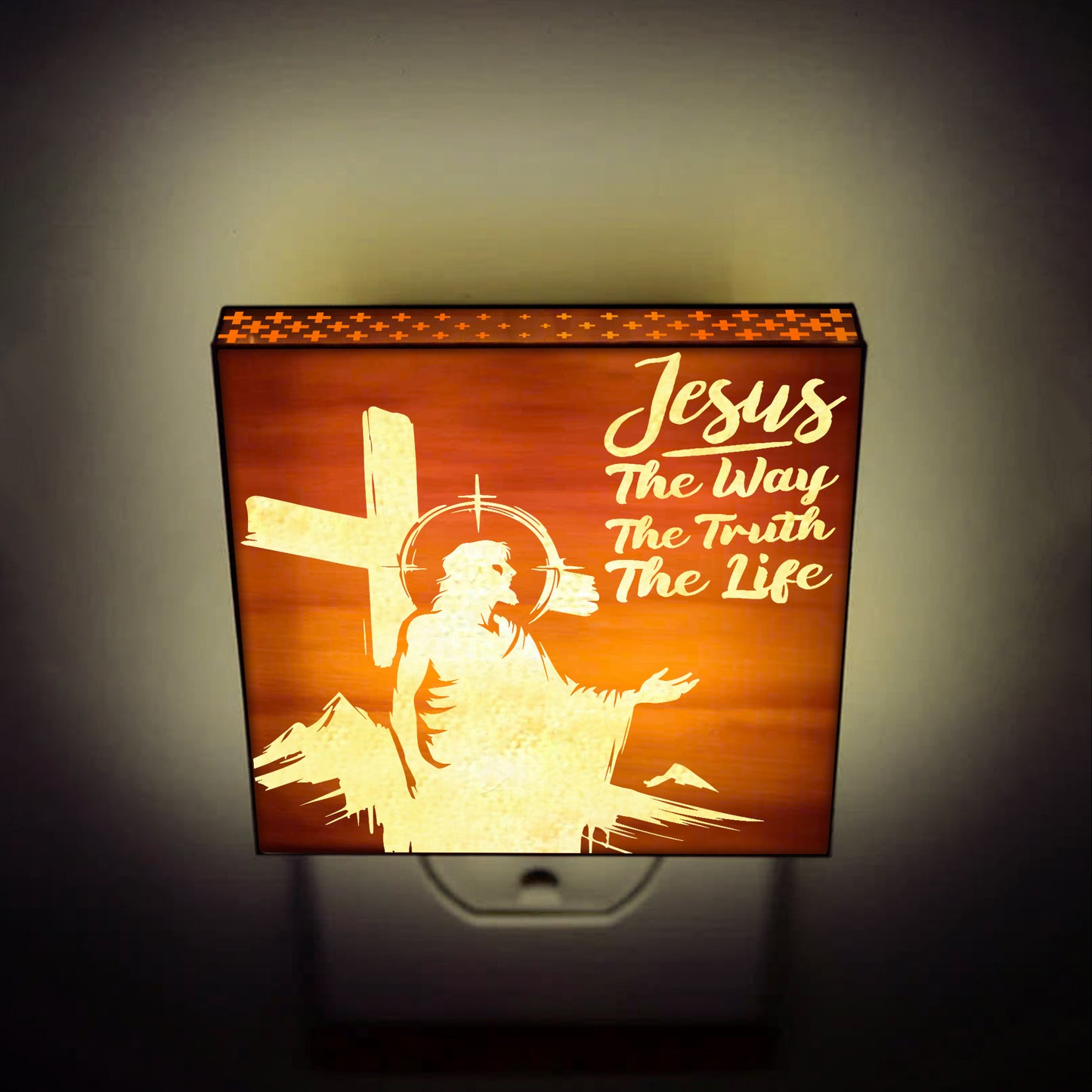 The Way, The Truth, The Life Artisan Engraved Wooden LED Night Light - NLG0010