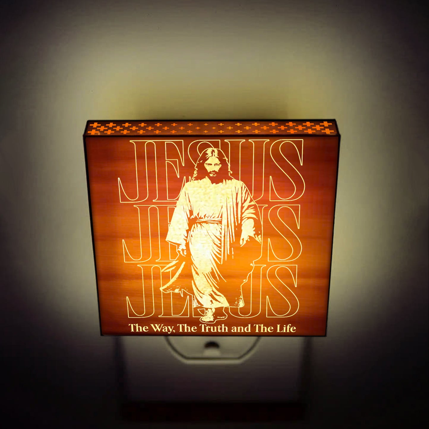 The Way, The Truth, The Life Artisan Engraved Wooden LED Night Light - NLG0011