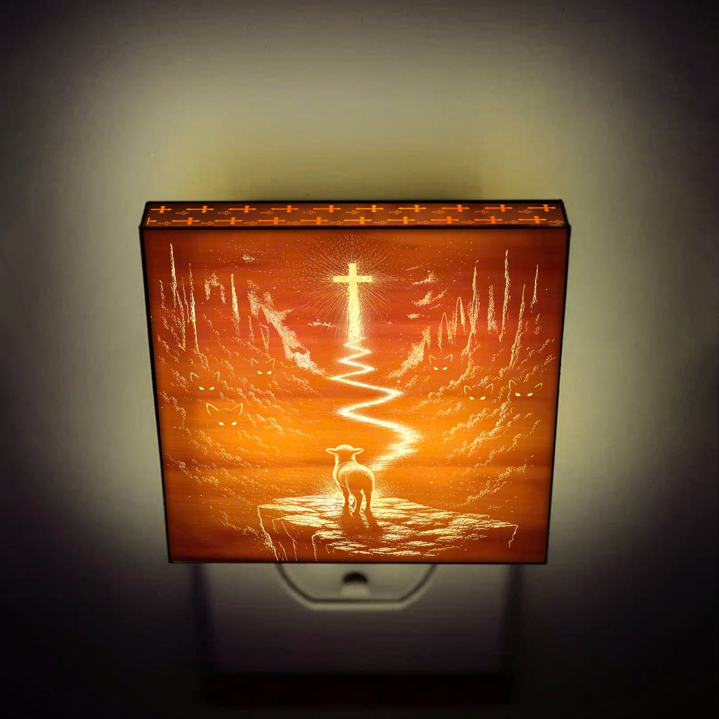 The Way, The Truth and The Life - Artisan Engraved Wooden LED Night Light NLG0021