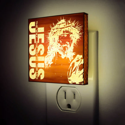 The Way, The Truth, The Life Artisan Engraved Wooden LED Night Light - NLG0006