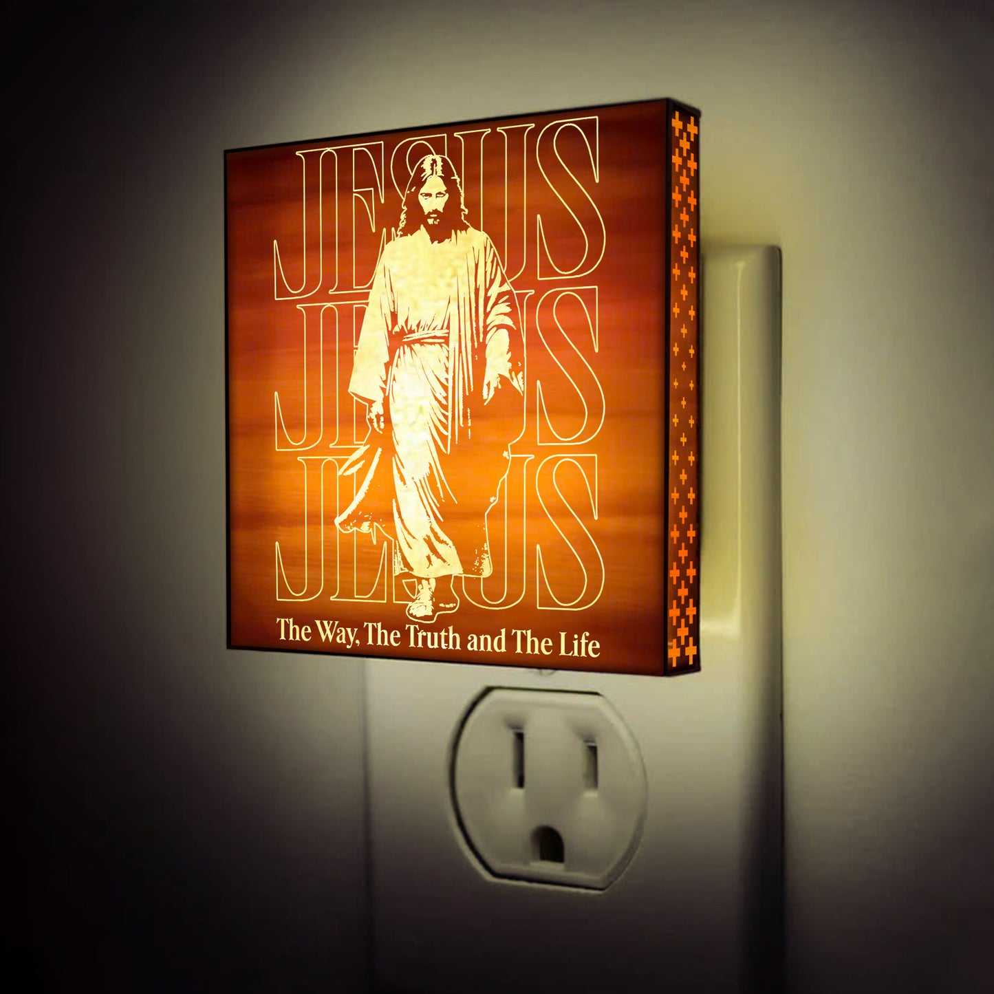 The Way, The Truth, The Life Artisan Engraved Wooden LED Night Light - NLG0011