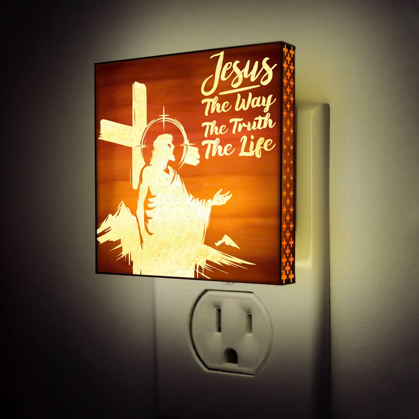 The Way, The Truth, The Life Artisan Engraved Wooden LED Night Light - NLG0010