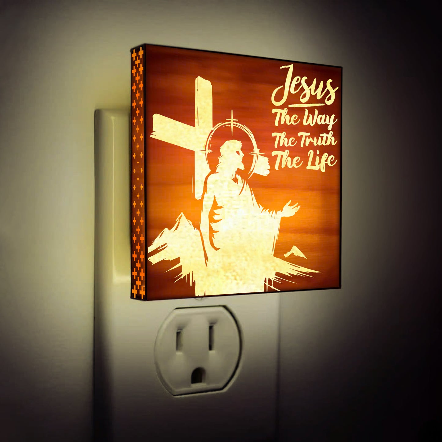 The Way, The Truth, The Life Artisan Engraved Wooden LED Night Light - NLG0010