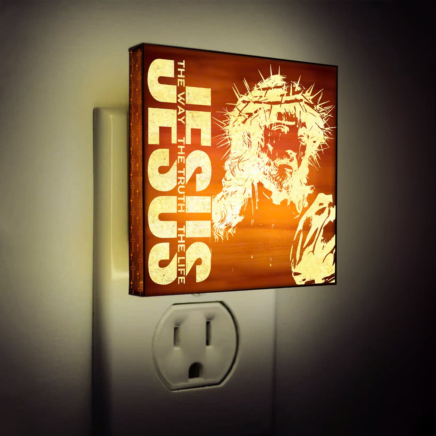 The Way, The Truth, The Life Artisan Engraved Wooden LED Night Light - NLG0006