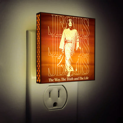 The Way, The Truth, The Life Artisan Engraved Wooden LED Night Light - NLG0011