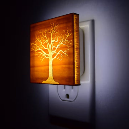 Tree of Life, Engraved Wooden LED Night Light - NLYG0099