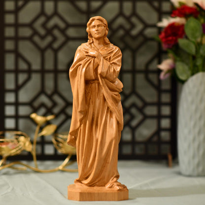 St. John Wooden Statue - Apostle of Jesus - Handcrafted Wooden Statue