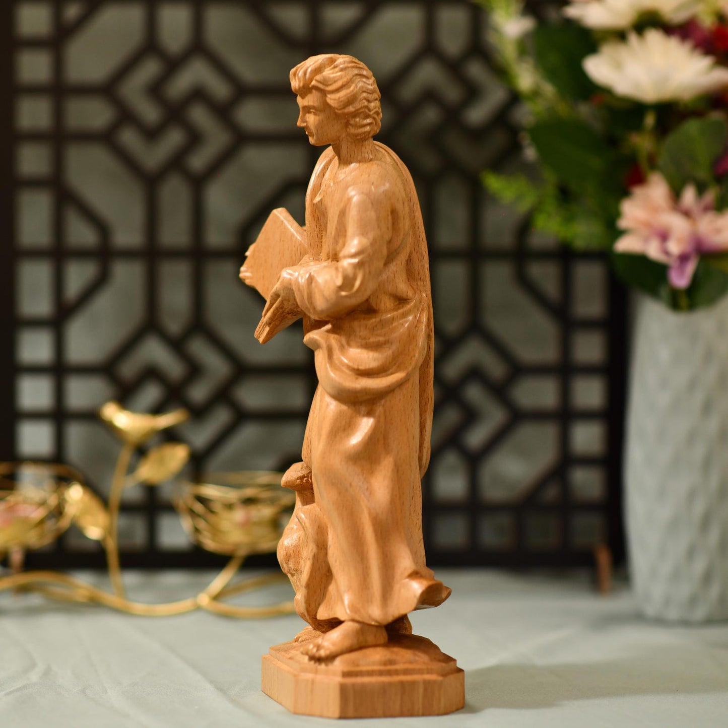 St. John the Evangelist Statue - Handcrafted Wooden Statue