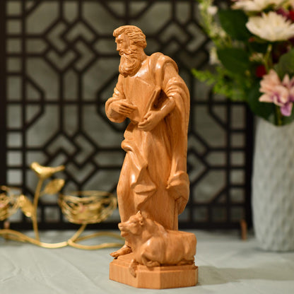 St. Luke the Evangelist Statue - Handcrafted Wooden Statue