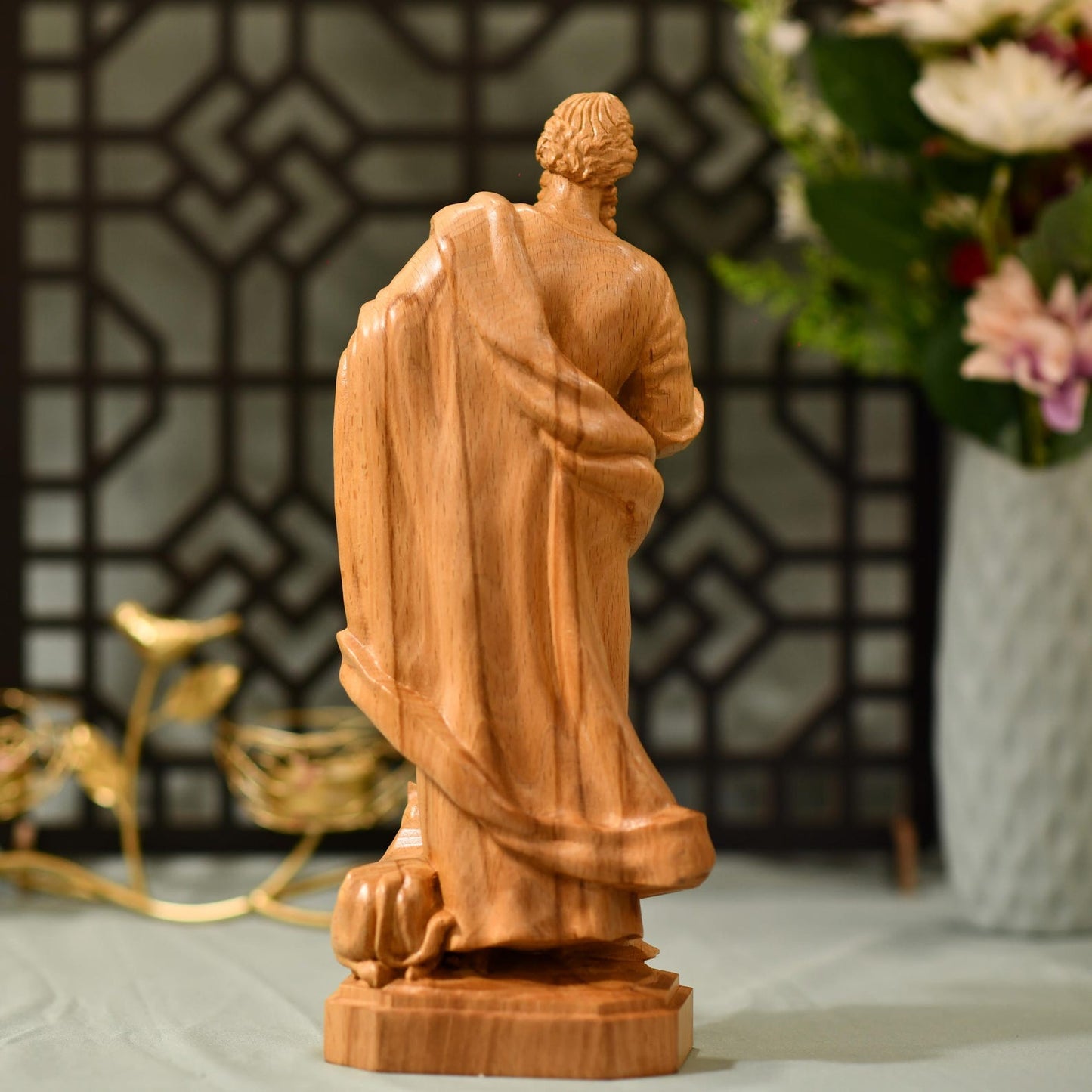 St. Luke the Evangelist Statue - Handcrafted Wooden Statue