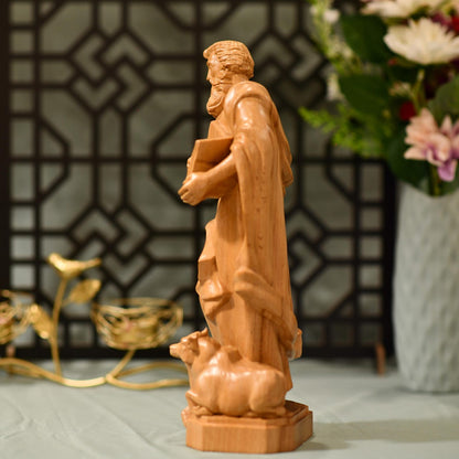 St. Luke the Evangelist Statue - Handcrafted Wooden Statue