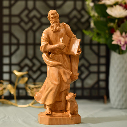 St. Luke the Evangelist Statue - Handcrafted Wooden Statue