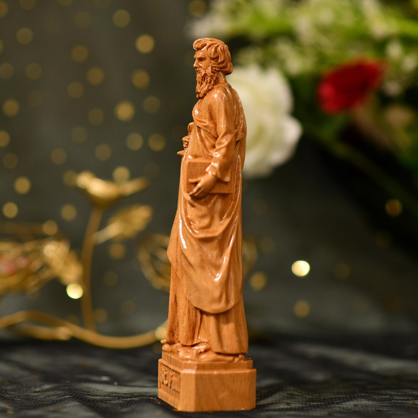 St. Paul Wooden Statue Saint - Handcrafted Wooden Statue
